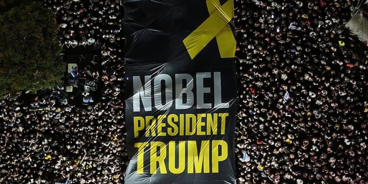 Chants Of ‘Thank You, Trump’ And Calls For Nobel Peace Prize Erupt At Israel’s Hostage Square