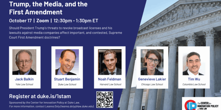 Trump, the Media, and the First Amendment