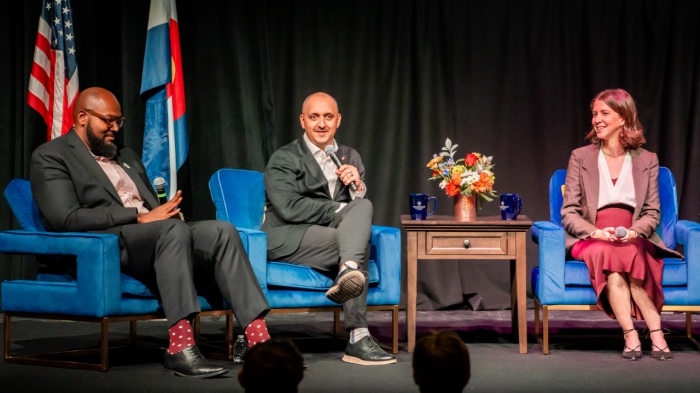 Pastor James Lester, AI innovation expert James Poulter and Heritage Foundation policy analyst Annie Chestnut Tutor participate in 