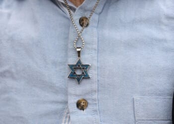 Jewish man arrested after Star of David 'antagonised' pro-Palestine protesters