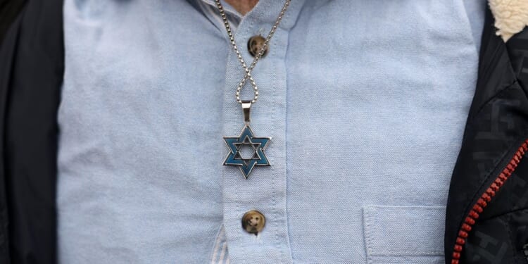 Jewish man arrested after Star of David 'antagonised' pro-Palestine protesters