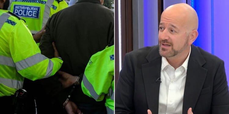 GB News star blasts 'insane' arrest of Jewish man for 'antagonising' pro-Palestine protesters by wearing Star of David: 'Unbelievable!'