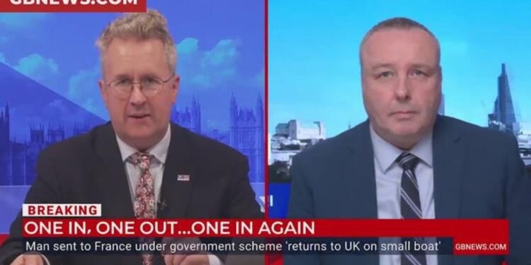 Mark White details how Iranian migrant returned to UK after being deported to France