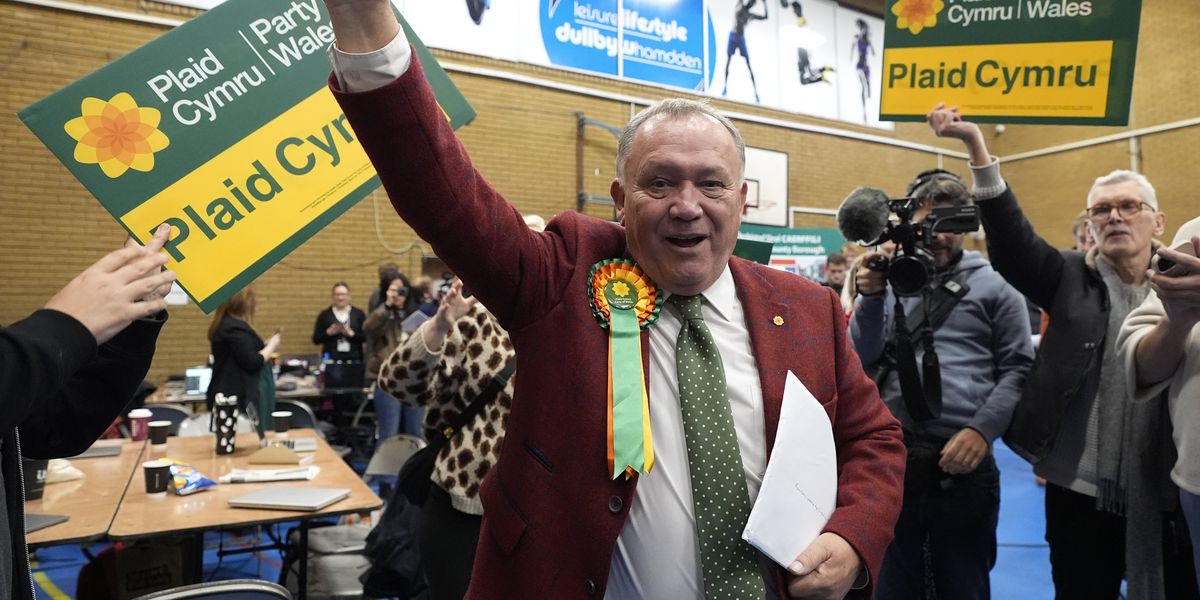 Caerphilly by-election: Watch moment Labour crumbles in Caerphilly as Plaid's Lindsay Whittle hails victory