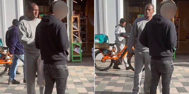 Epping migrant 'sex attacker' spotted speaking to locals in staggering footage after being accidentally freed from prison