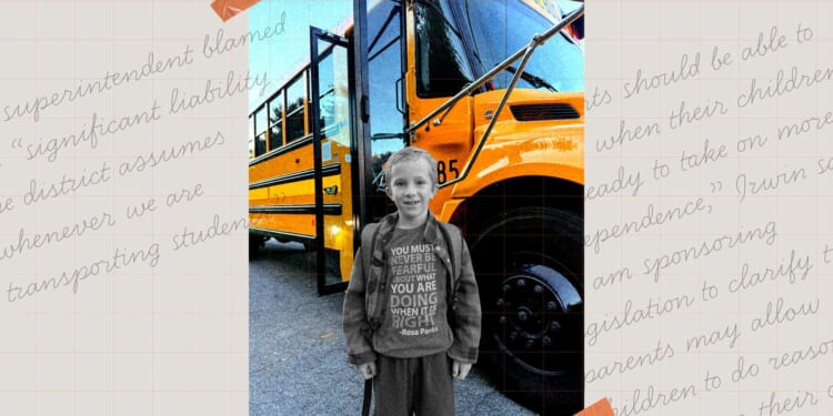 Michigan school says 7-year-old boy can't walk home from the bus stop
