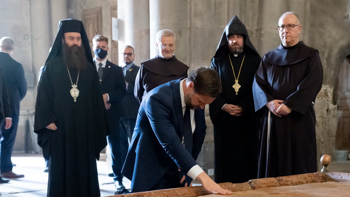 JD Vance Visits The Site Of Jesus Christ’s Death And Burial In Jerusalem