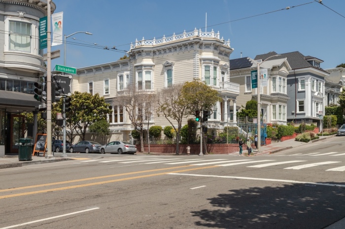The streets of San Francisco, California.