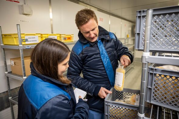 The plasma is frozen at -40C for storage The plasma is frozen at -40C for storage