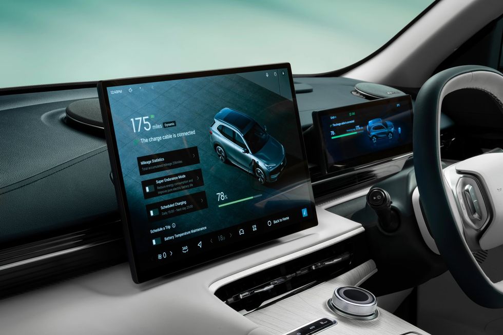 Interior of the Geely EX5