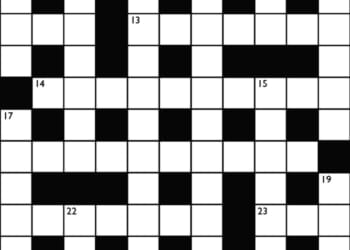 Crossword No. 1745