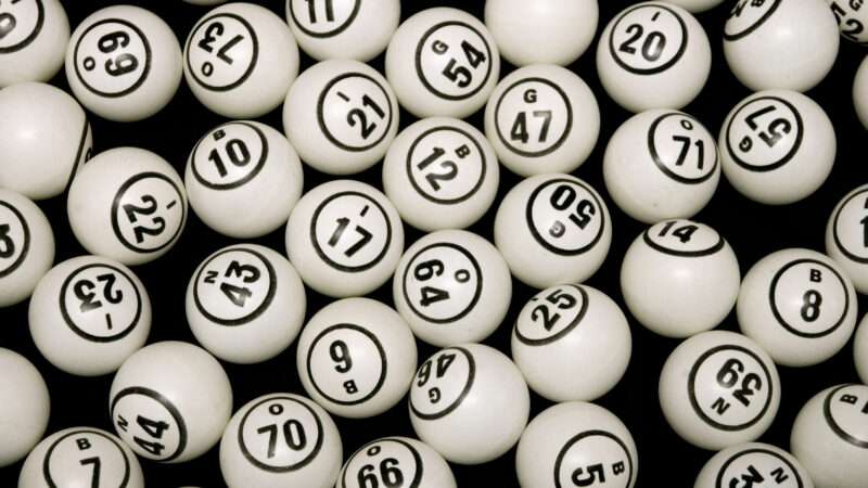 A collection of numbered bingo balls. | Marlene Degrood | Dreamstime.com