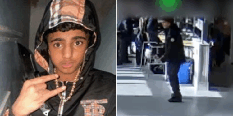 Chilling moment Harvey Willgoose's murderer dances with knife in school canteen after stabbing boy to death