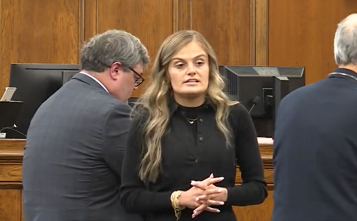 Lindsey Whiteside, 27, a former youth minister with Getwell Church in Hernando, Mississippi, apologizes for sexually abusing a minor on Monday October 13, 2025.