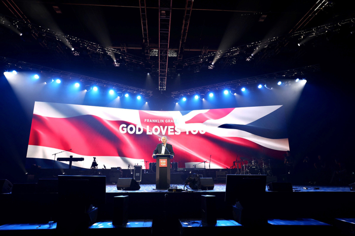 The Rev. Franklin Graham speaks at the 
