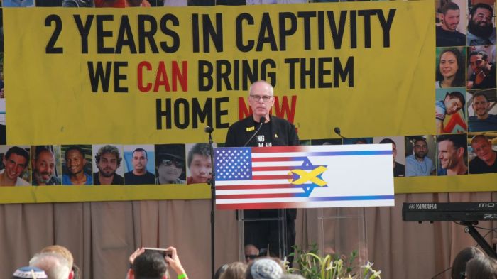 Freed Israeli-American hostage Keith Siegel reflects on his 484 days in captivity on the two-year anniversary of the Hamas-led terrorist attacks against Israel during an event held at the John F. Kennedy Center for the Performing Arts in Washington, D.C., on Oct. 7, 2025.