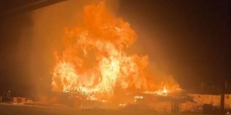 Huge fire started in Merseyside as angry protest against council | UK | News