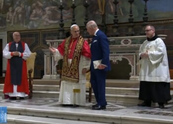 King Charles III and Pope Leo XIV pray together publicly in the Sistine Chapel