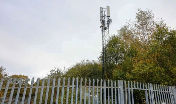 Phone mast at Aberbargoed Rifle and Pistol Club Phone mast at Aberbargoed Rifle and Pistol Club