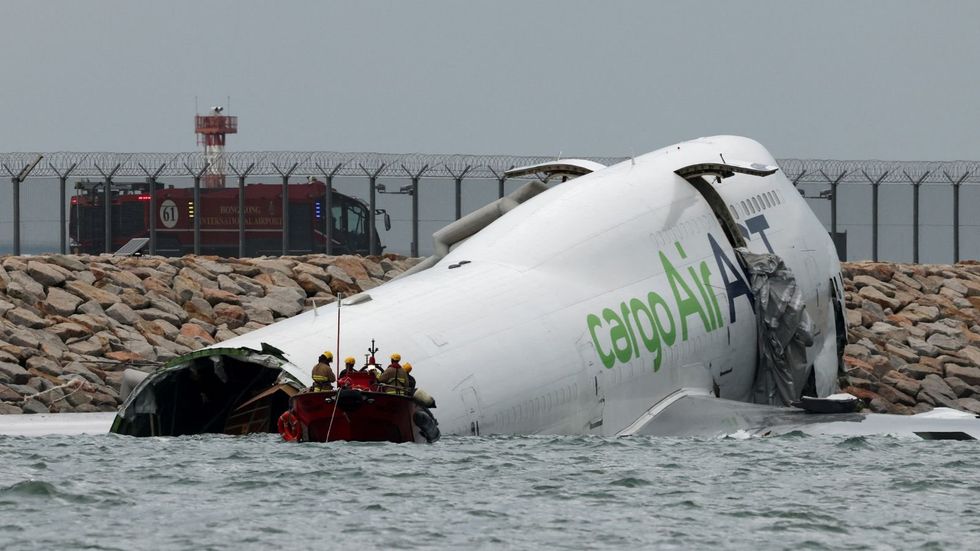 The aircraft in the sea