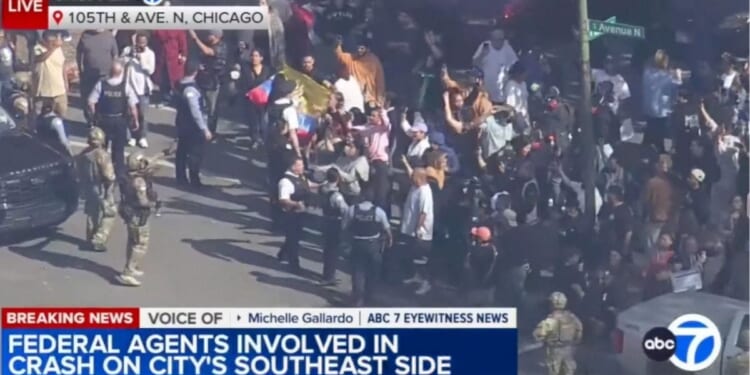 Rioters In Chicago Hurl Rocks At Feds After Illegal Immigrant Rams Border Patrol Car