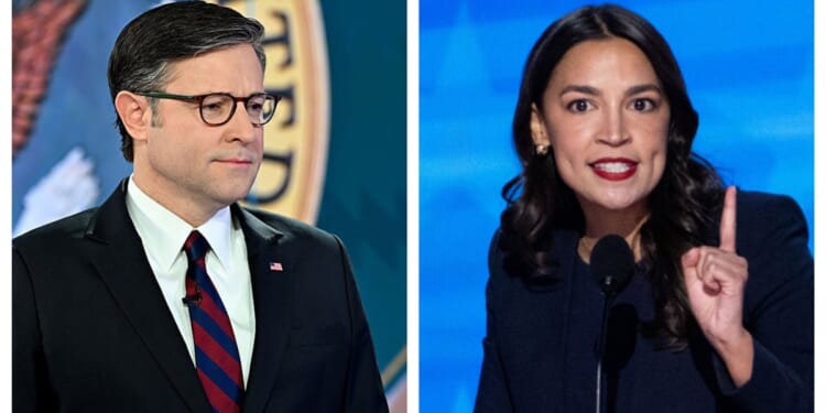 Speaker Johnson Torches AOC After She Attacks Him, Makes Demands On Trump