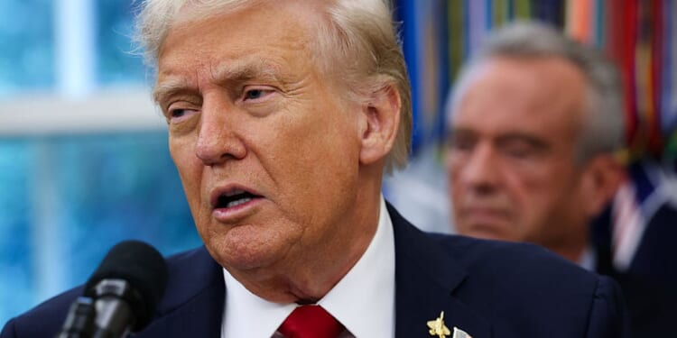 Trump Has Oval Office Crowd Rolling After Off-The-Cuff COVID Crack