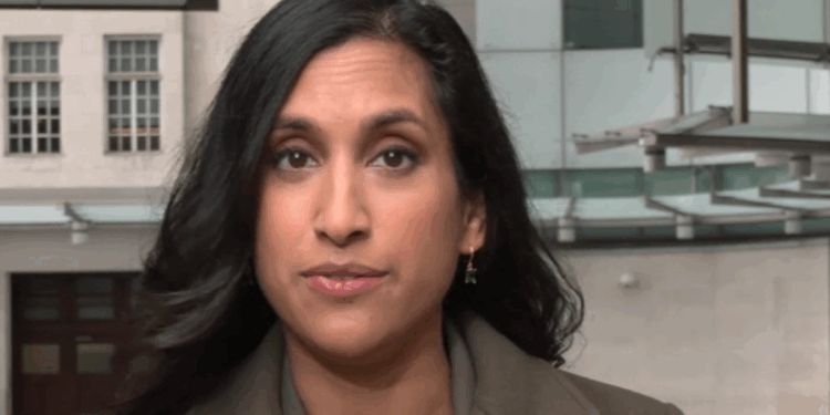 Watch moment Tory MP squirms over damning poll that slashes Conservatives to just SEVEN seats next election