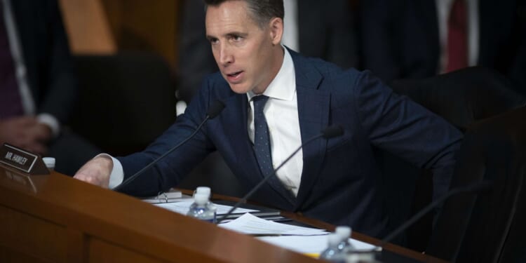 Why is Josh Hawley empowering labor unions in New York and California?