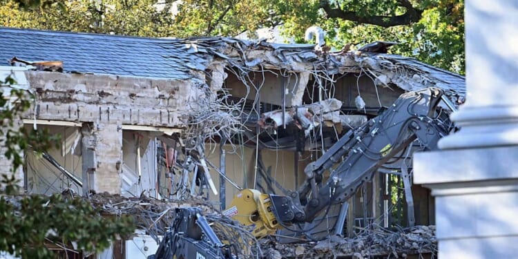 Work Begins On Trump’s ‘New, Big, Beautiful White House Ballroom’