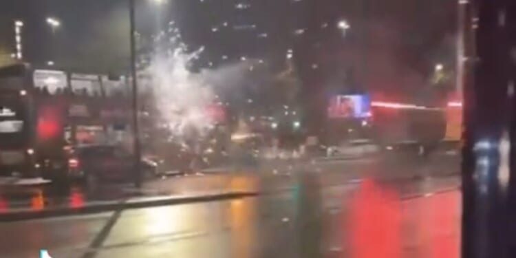 Chaos in Birmingham as nine arrested after fireworks fired at police and buildings