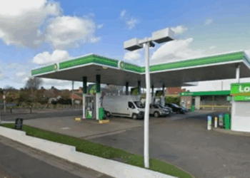 Man and woman dead as car ploughs into petrol station in early hours