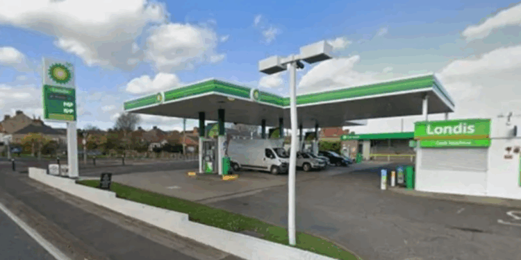 Man and woman dead as car ploughs into petrol station in early hours