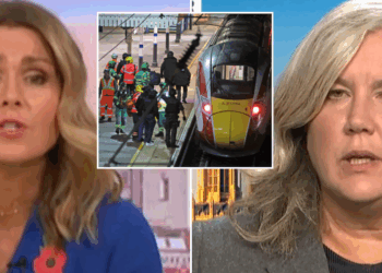 Susanna Reid sparks ITV GMB outrage with 'ludicrous' Huntingdon train attack remark in Transport sec grilling: 'Shame on you!'