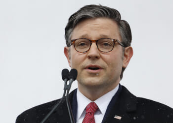 Mike Johnson responds to ICE altercations with clergy