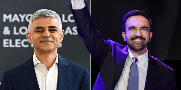Zohran Mamdani: Sadiq Khan piles praise on New York's first Muslim mayor as he claims 'hope won