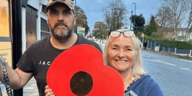 Patriotic Briton takes matters into his own hands as he makes OWN poppies after lack of town displays
