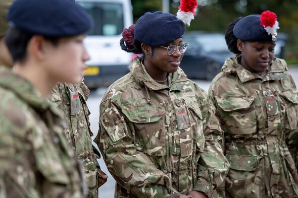 Army cadets take part in STEM week.