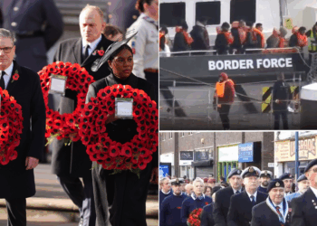 Veterans furious as hundreds of migrants cross Channel on Remembrance Sunday