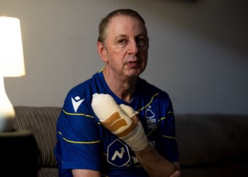 Huntingdon train attack hero receives standing ovation amid return to Nottingham Forest's City Ground