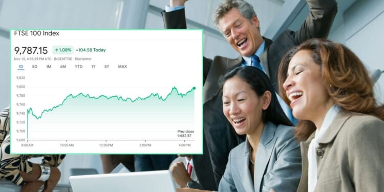 Ftse 100 hits new record high amid hopes of US shutdown deal