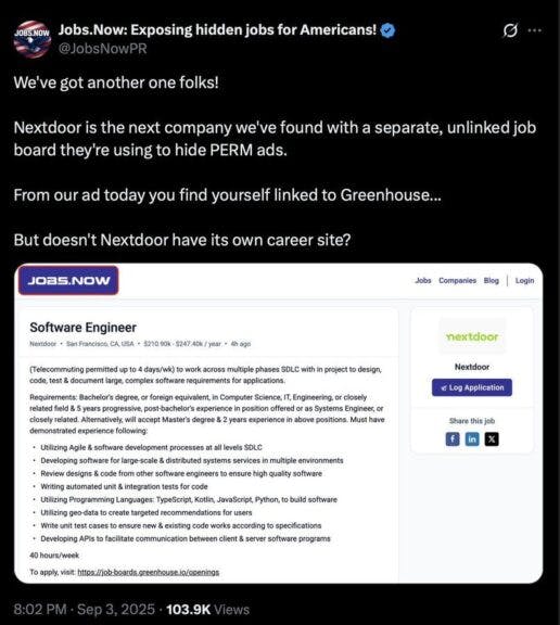 Source: JobsNowPR/X.com