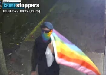 Suspect vandalizes 3 NYC churches while carrying LGBT flag