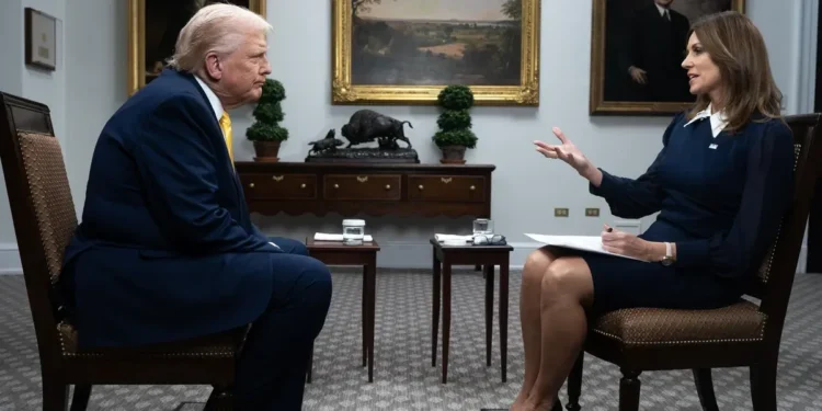 Read the full transcript from Bev Turner's interview with the US President