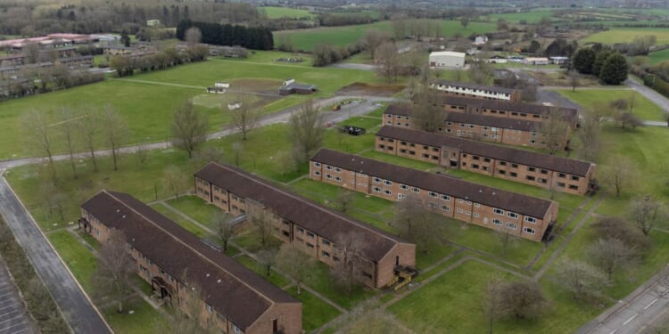 RAF base housing hundreds of migrants infested with rats and leaking sewage