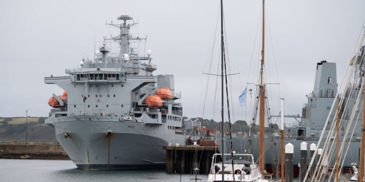 Britain's 'decrepit' Royal Navy support ships stuck in port as woeful state of vessels threatens force operations