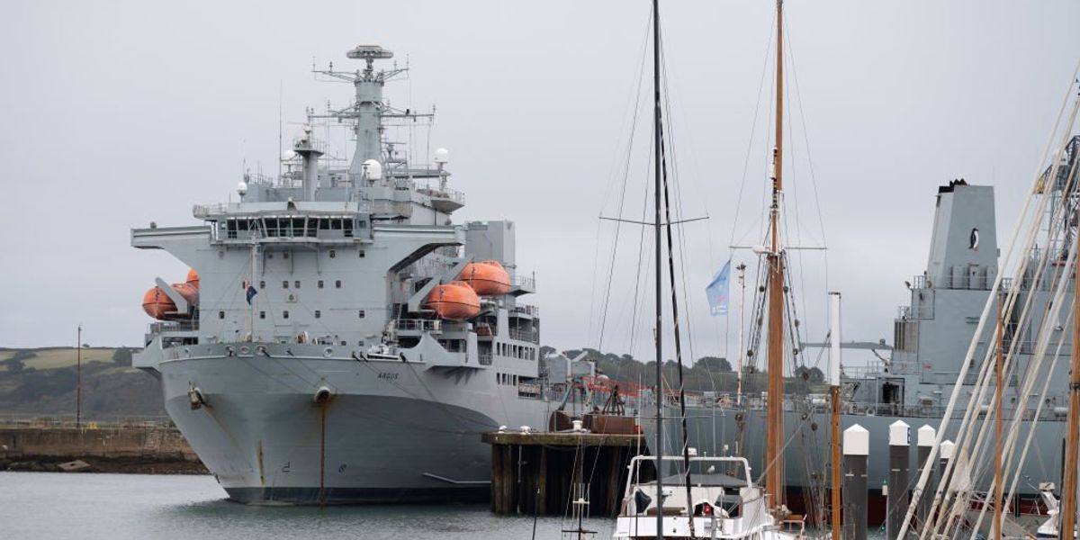 Britain's 'decrepit' Royal Navy support ships stuck in port as woeful state of vessels threatens force operations
