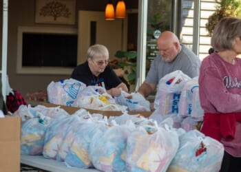 Georgia church gives away groceries to 400 families in need