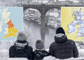 More than 15 million Britons issued amber 'cold health alert' as temperatures plummet across country