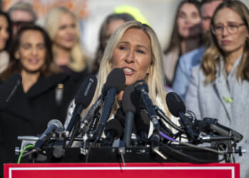 Marjorie Taylor Greene hits back at Trump over 'traitor' remark